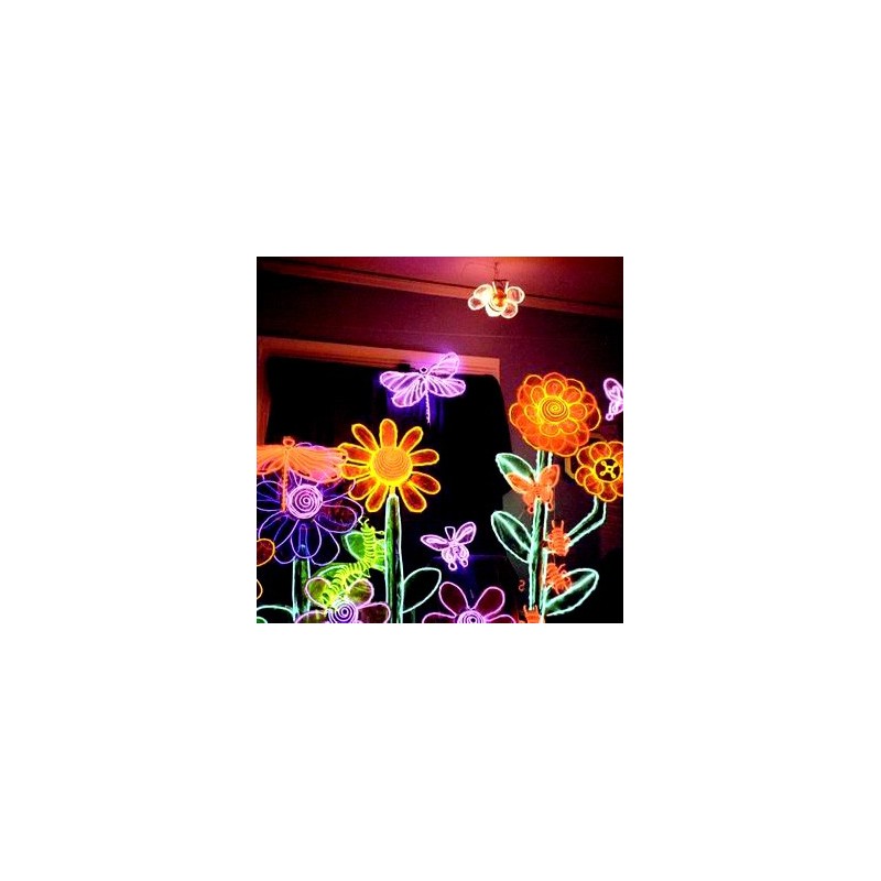Neon creative leisure flexiforme flowers