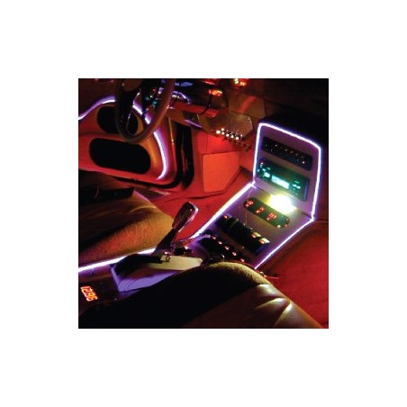 Neon car tuning interior
