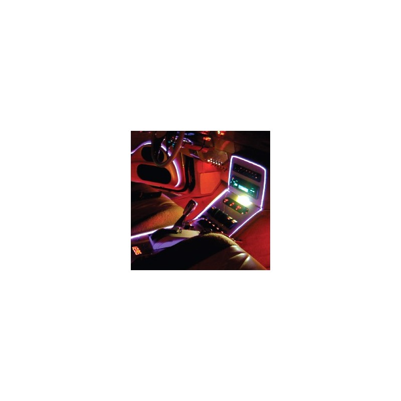 Neon car tuning interior