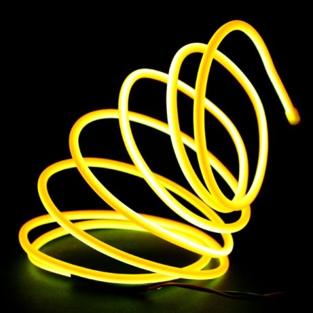 Neon tuning yellow motorcycle