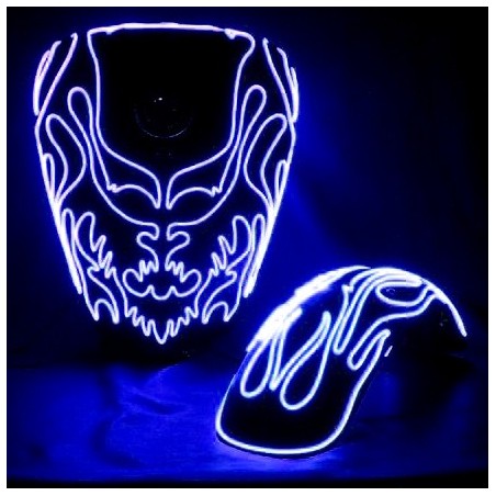 Neon tuning motorcycle tank