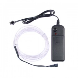 Neon flexible Partydeko weiß - 2m