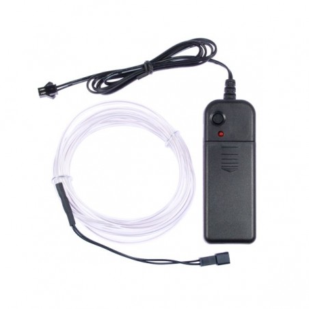 Decoración de fiesta blanca flexible de neón - 2m