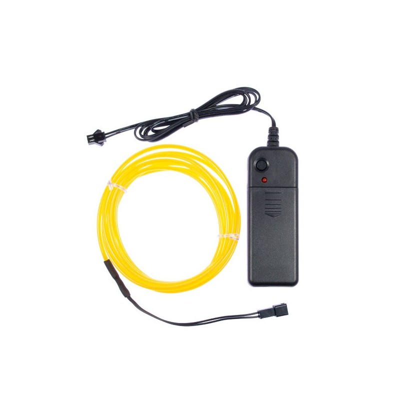 Neon flexible déco fête jaune - 2m
