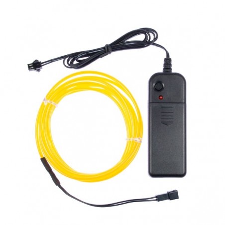 Neon flexible déco fête jaune - 2m