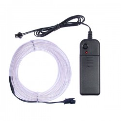 Decoración de fiesta blanca flexible de neón - 5m