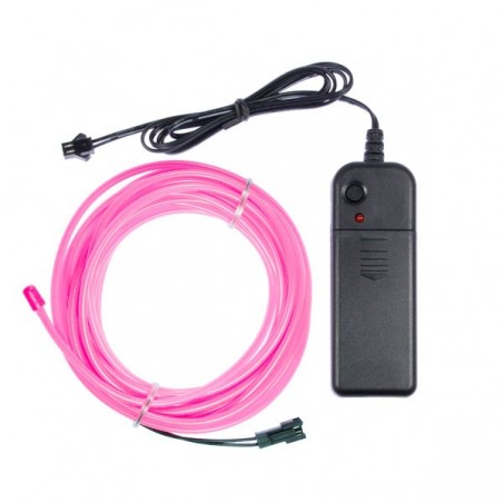 Decoración de fiesta rosa neón flexible - 5m