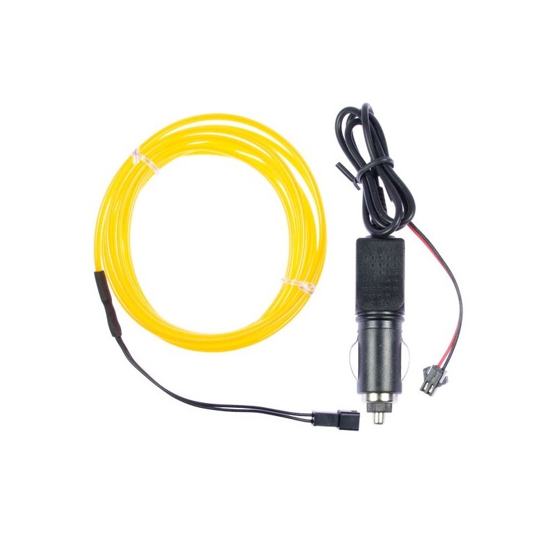 Neón flexible tuning coche amarillo - 2m