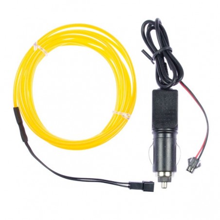 Neón flexible tuning coche amarillo - 2m