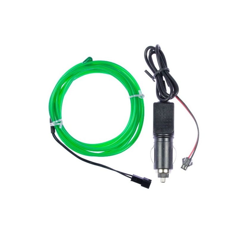 Neón flexible tuning coche verde - 2m