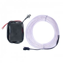 Neon flexible tuning auto blanc - 5m - diam. 3mm