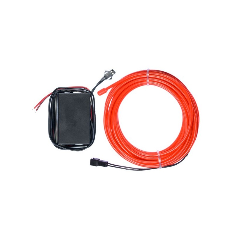 Neonschlauch Autotuning rot - 5m - Durchm. 3mm
