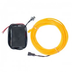 Neonschlauch Autotuning gelb - 5m - Durchm. 3mm