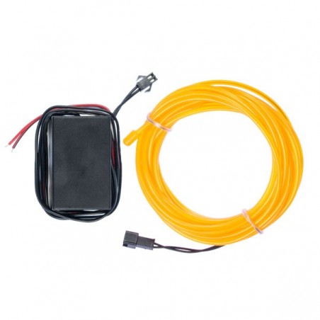 Neonschlauch Autotuning gelb - 5m - Durchm. 3mm