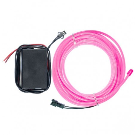 Neón flexible tuning coche rosa - 5m - diam. 3mm