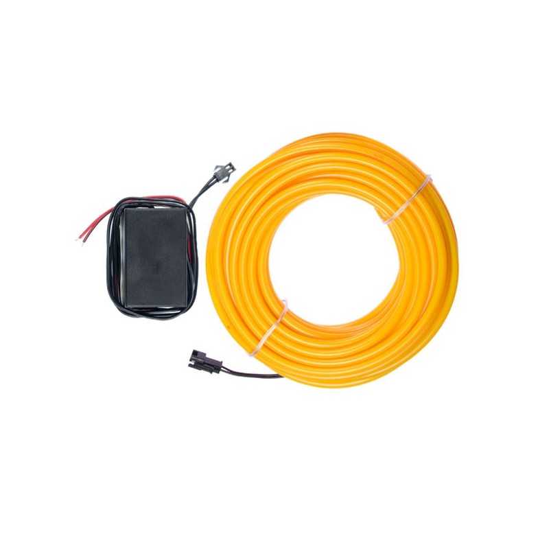 Neón flexible tuning coche amarillo - 10m - diam. 5mm