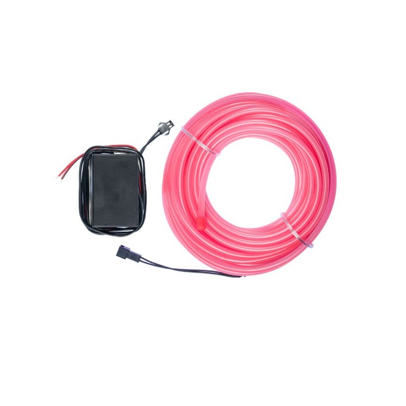 Neón flexible tuning coche rosa - 10m - diam. 5mm