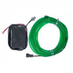 Neón flexible tuning coche verde - 5m - diam. 3mm