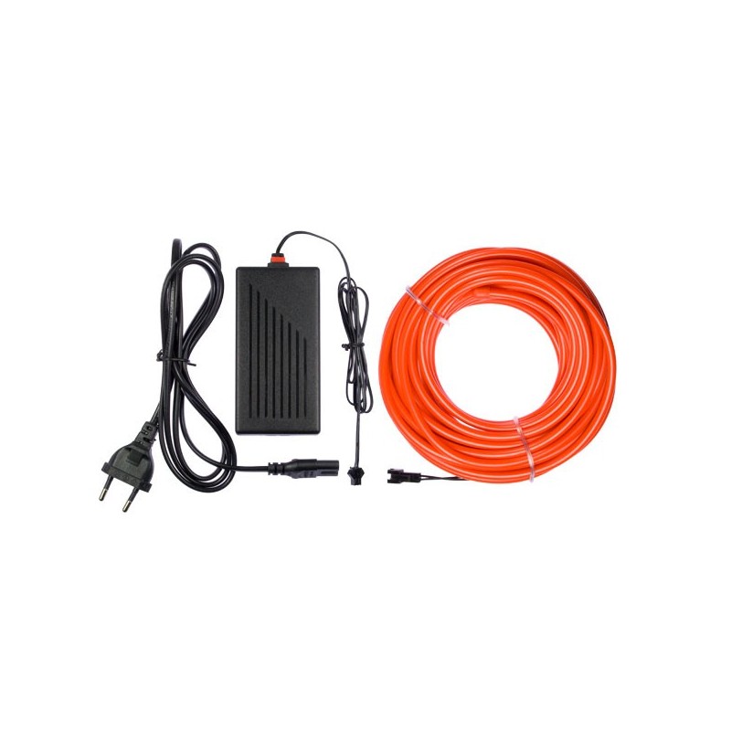 Neón flexible decoración hogar rojo - 10m + intermitente