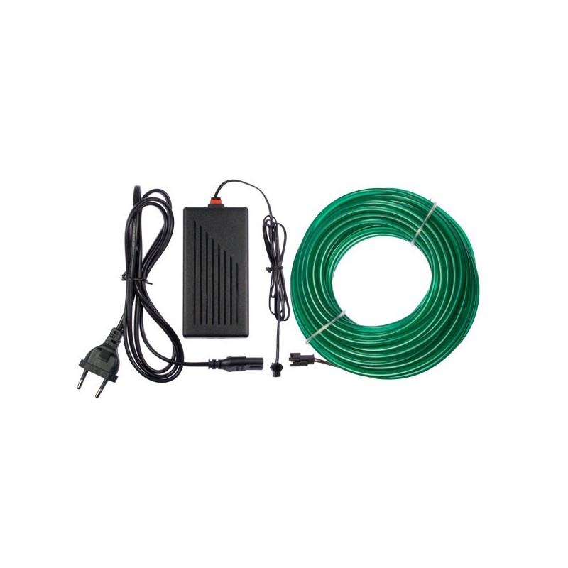 Neon flexible home decor green - 10m + flashing