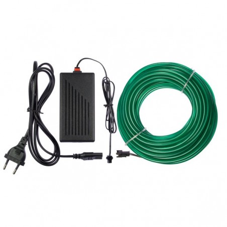 Neon flexible home decor green - 10m + flashing