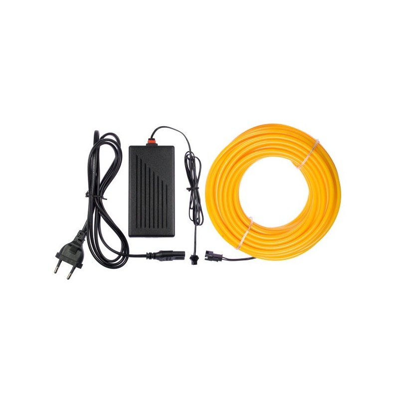 Neón flexible decoración hogar amarillo - 10m + intermitente