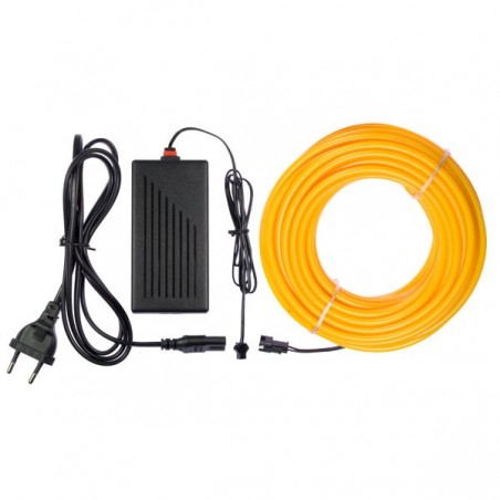 Neón flexible decoración hogar amarillo - 10m + intermitente