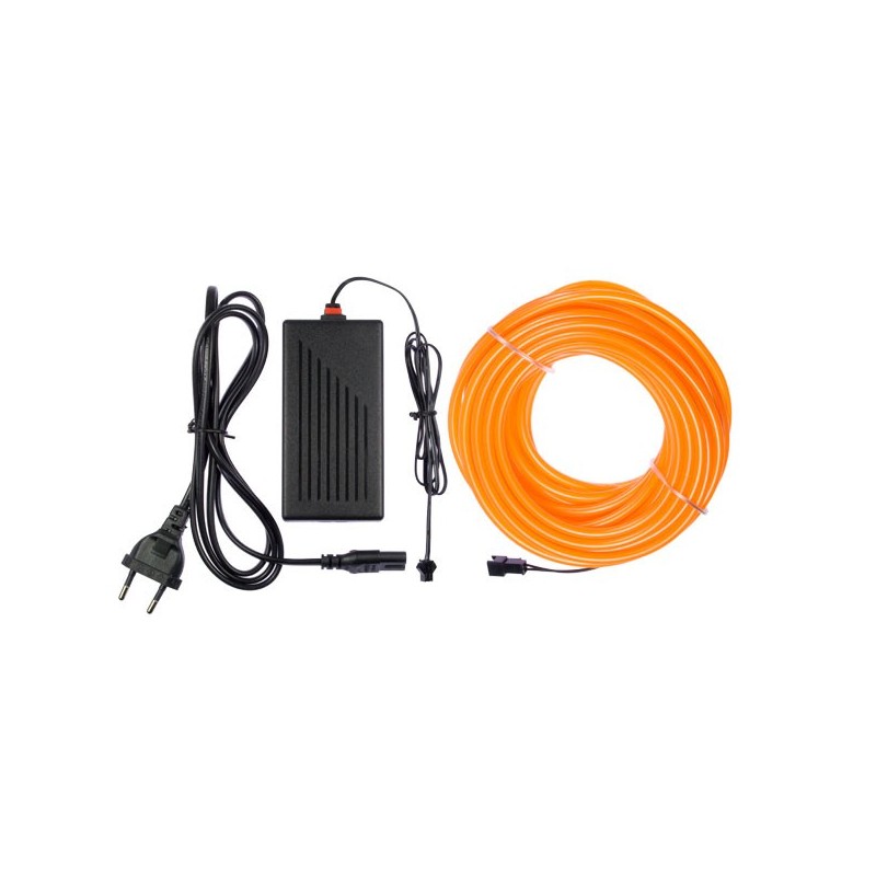 Neon flexible home decor orange - 10m + flashing