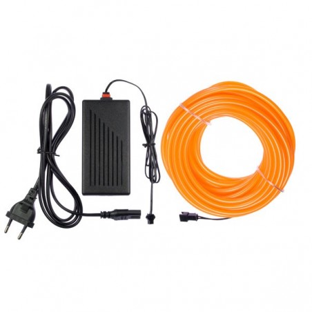 Neon flexible home decor orange - 10m + flashing