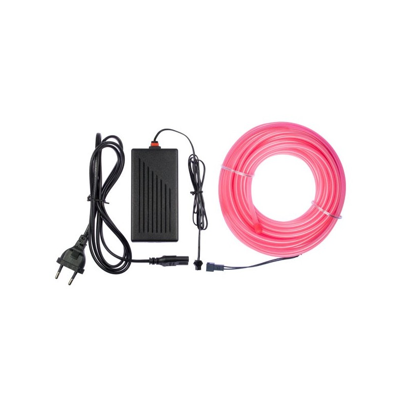 Neonschlauch Hausdeko rosa - 10m + Blinklicht