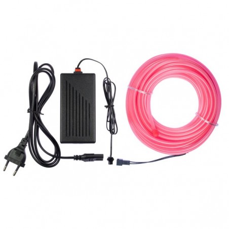 Neón flexible decoración hogar rosa - 10m + intermitente