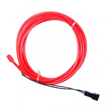 Neon souple et flexible rouge - 2m - diam. 3mm
