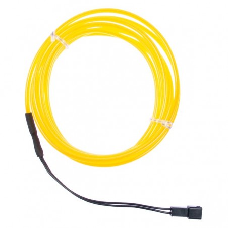 Neon souple et flexible jaune - 2m - diam. 3mm
