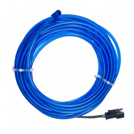 Azul neón suave y flexible - 5m - diám. 3mm