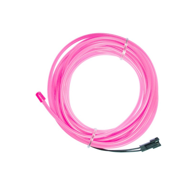 Rosa neón suave y flexible - 5m - diám. 3mm