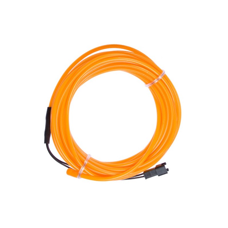 Neón naranja suave y flexible - 5m - diám. 3mm