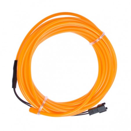 Neon souple et flexible orange - 5m - diam. 3mm