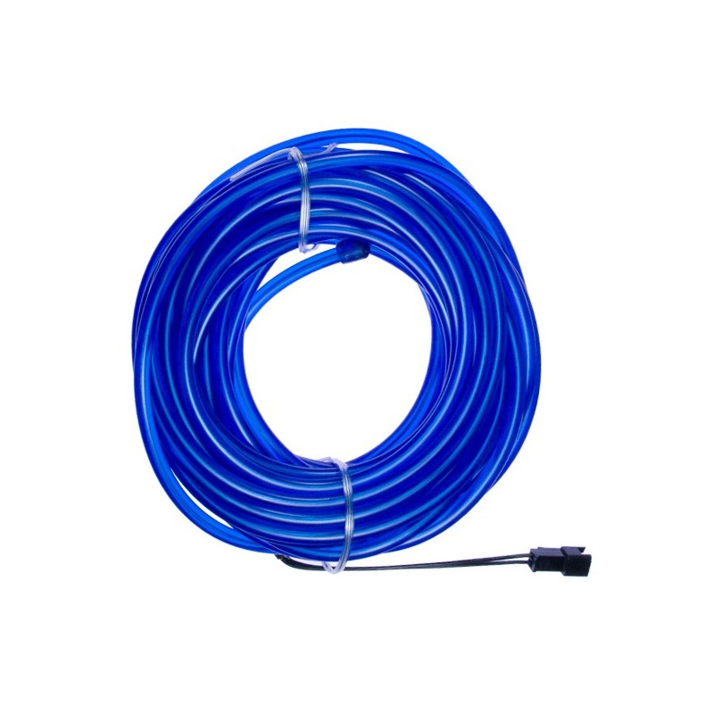 Neon souple et flexible bleu - 10m - diam. 5mm