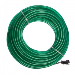 Verde neón suave y flexible - 10 m - diám. 5 mm