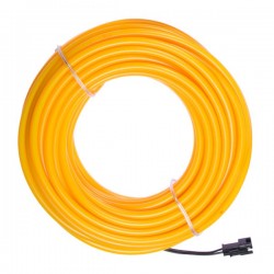 Neon weich und flexibel gelb - 10m - Durchm. 5mm