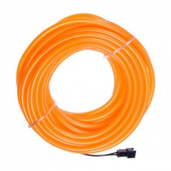 Neon weich und flexibel orange - 10m - Durchm. 5mm