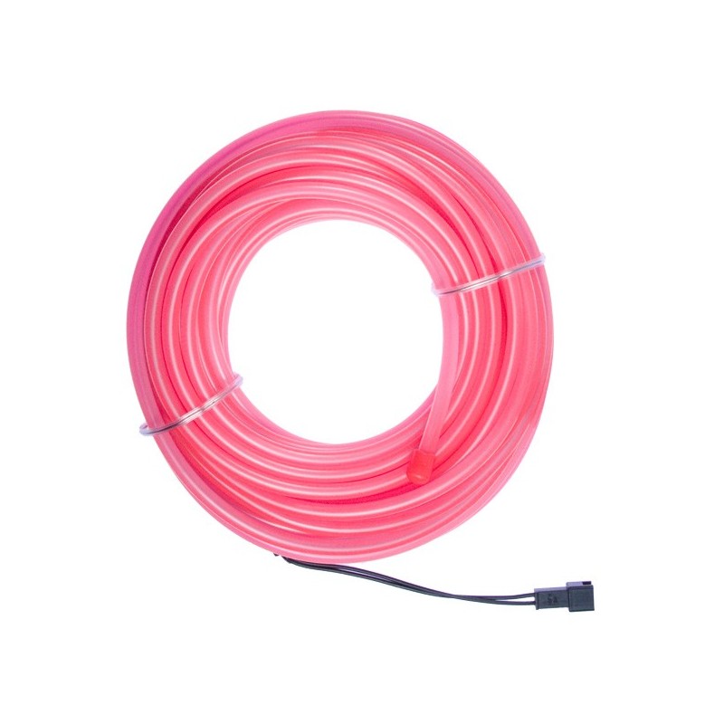 Rosa neón suave y flexible - 10 m - diám. 5 mm