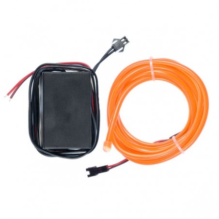 Neón tuning auto flex naranja