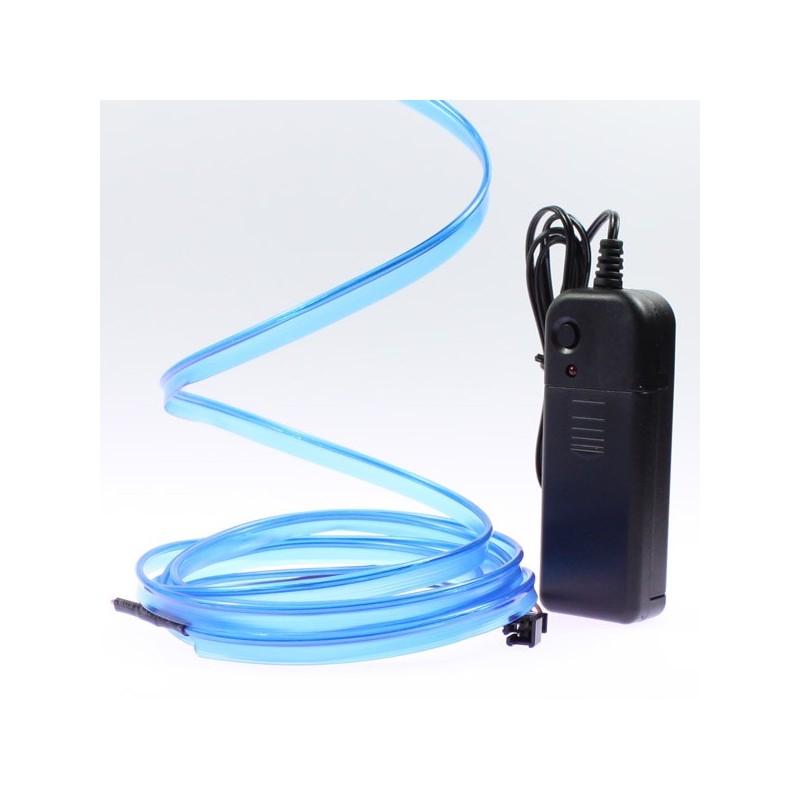 Blaues Lichtkabel mit 2 m langem Hals und Batteriebetrieb