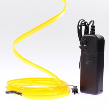 El wire yellow collar 2m with inverter battery-operated