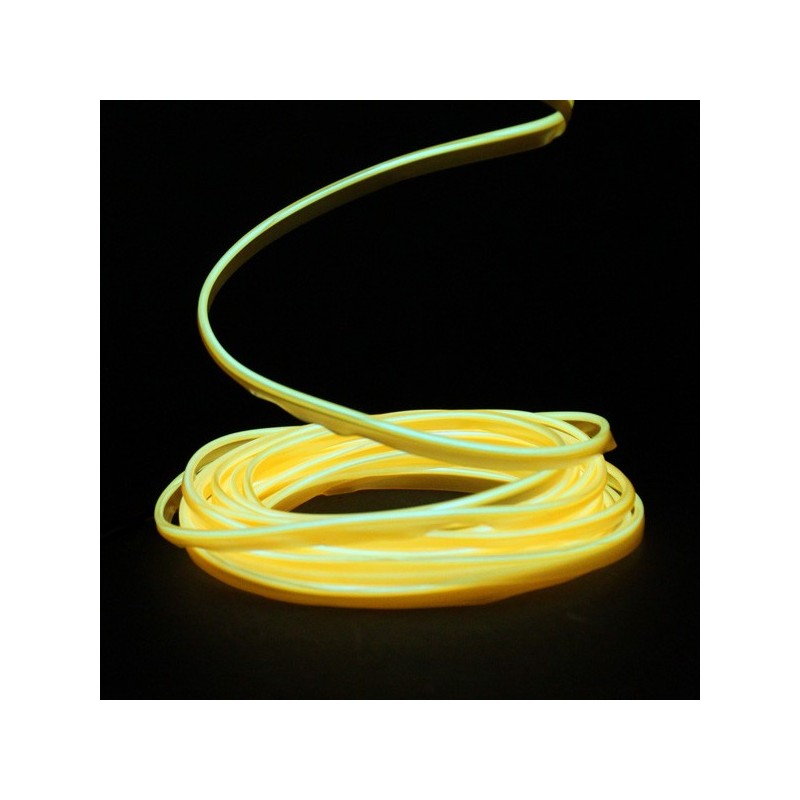 El wire yellow collar 5m with inverter battery-operated
