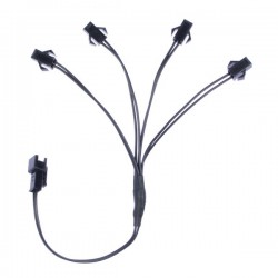 Conector 4 cables luminosos 