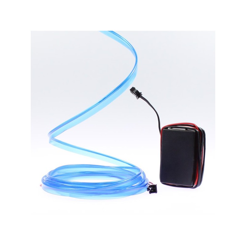 Cable luminoso collar tuning moto azul - 2m