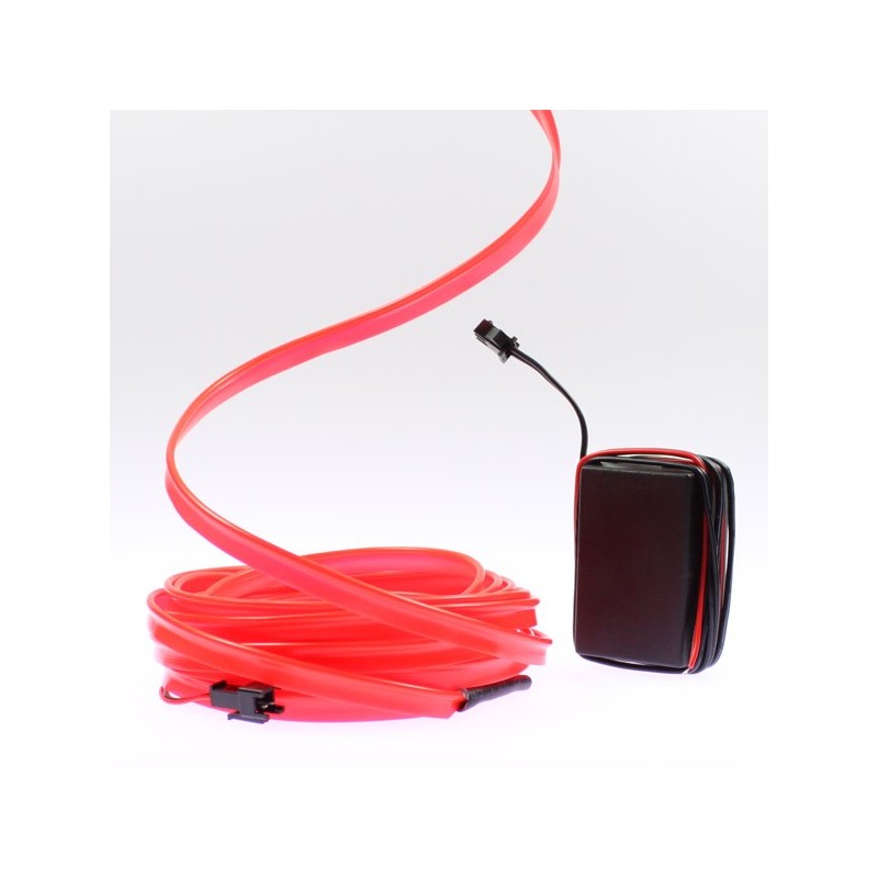 Cable luminoso collar tuning moto rojo - 5m