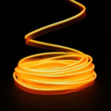 Cable luminoso collar tuning moto naranja - 5m